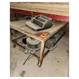 Cart with various items
