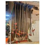 Wood Clamps  about 30 clamps
