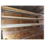 Aluminum pipe and wood
