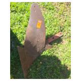 Single tooth plow with bracket