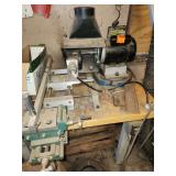 Custom made cutter/grinder fixture for shaping bardo debb wheels. Comes with bench its mounted to