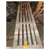 Bench on wheels