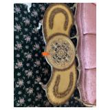 AI Overview        The selected item appears to be a vintage or antique French Provincial-style kidney-shaped coffee table, likely featuring a hand-painted gilt or Florentine finish with ornate scroll
