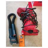 Handheld Dirt Devil vacuum and snake light