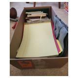 Office paper, notepads, and other supplies