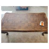 Solid wood coffee table and end tables NO CONTENTS