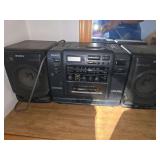 Sony boom box and onn CD player