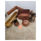Copper cups and other miscellaneous items