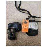 Olympus 35mm camera and Summons binoculars