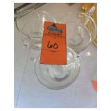 vintage clear glass punch cup with a smooth D-handle, produced by Federal Glass.