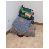 Various throw blankets
