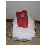 Various table cloths and runners