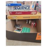 Board games, playing cards, handheld games