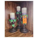 Decorative candle holder set