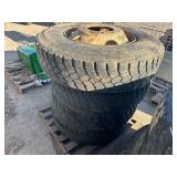 (4) 11R22.5 Tires w/ Rims