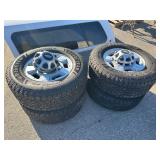 (4) Goodyear LT265/70R17 Tires w/ Chevrolet Rims