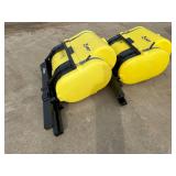 (2) 250 Gallon Demco Poly Saddle Tanks