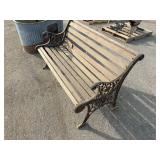 Cast Iron/Wood Slat Bench