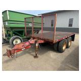 1997 Great Lakes 14' Flatbed Pup Trailer *NO TITLE