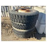 (4) 11R22.5 Tires w/ Rims