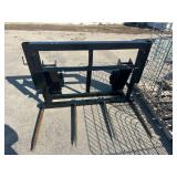 4 Tine Bale Spear (Fits John Deere 640 Loader)
