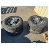 (4) Hankook LT285/75R16 Tires w/ Chevrolet Rims