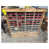 Nut/Bolt Fitting Cabinet & Contents