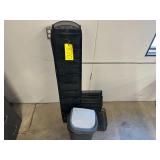 Metal File/Organizer Racks, Trash Can