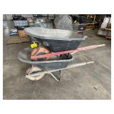 (2) Sterling 6 Cu. Ft. Poly Wheelbarrows