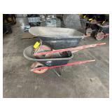 (2) Sterling 6 Cu. Ft. Poly Wheelbarrows