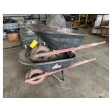 (2) Sterling 6 Cu. Ft. Poly Wheelbarrows