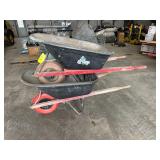 (2) Sterling 6 Cu. Ft. Poly Wheelbarrows
