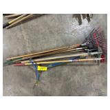 Metal Leaf Rakes, Hoes, Etc.