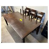 42'x78' Wood Table & 6 Chairs