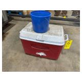 Rubbermaid Cooler, Plastic Pail