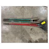 Post Hole Digger & Leaf Rakes
