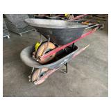 (2) Sterling 6 Cu. Ft. Poly Wheelbarrows