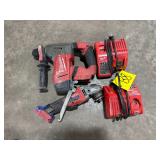 Milwaukee 18V Rotary Hammer, Grinder, Chargers
