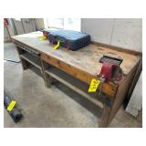 8ï¿½x33' Work Bench w/ Vise
