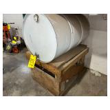 Approximately 1/4 Barrel Form Oil & Stand