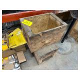 (2) Wood Storage Boxes