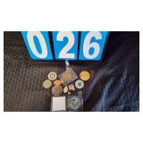 VARIOUS COMMEMORATIVE COINS & TOKENS