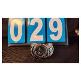 ALLEN CHEE NAVAHO STERLING & TURQUOISE BRACELET