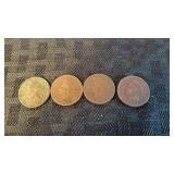 1890 1888 1893 188? INDIAN HEAD PENNIES