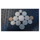 SMALL COIN COLLECTION CLAD  QUARTERS/HALF & MORE