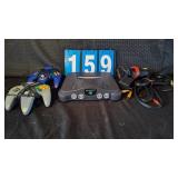 NINTENDO 64 CONSOLE , CORDS & CONTROLLERS