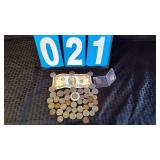 $2 BILL & VARIOUS UNITED STATES COINS