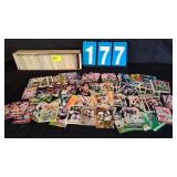 GROUP LOT OF VARIOUS FOOTBALL CARDS UNSORTED