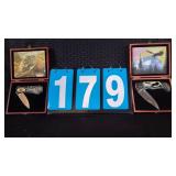 TRAIN & EAGLE COLLECTOR KNIVES