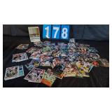 GROUP LOT OF VARIOUS FOOTBALL CARDS UNSORTED
